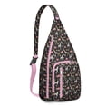 thumbnail image 1 of Llama Print Sling Backpack - Adorable Cartoon Alpaca Design Shoulder Bag, Fashionable Anti-Theft Pack for Commuters, 1 of 4