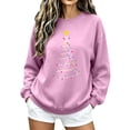 thumbnail image 6 of Taqqpue Women Christmas Sweatshirt Vintage Funny Xmas Tree Graphic Fleece Linend Pullovers Fall Winter Crewneck Oversized Long Sleeve Tops Ugly Christmas Sweater for Women, 6 of 7
