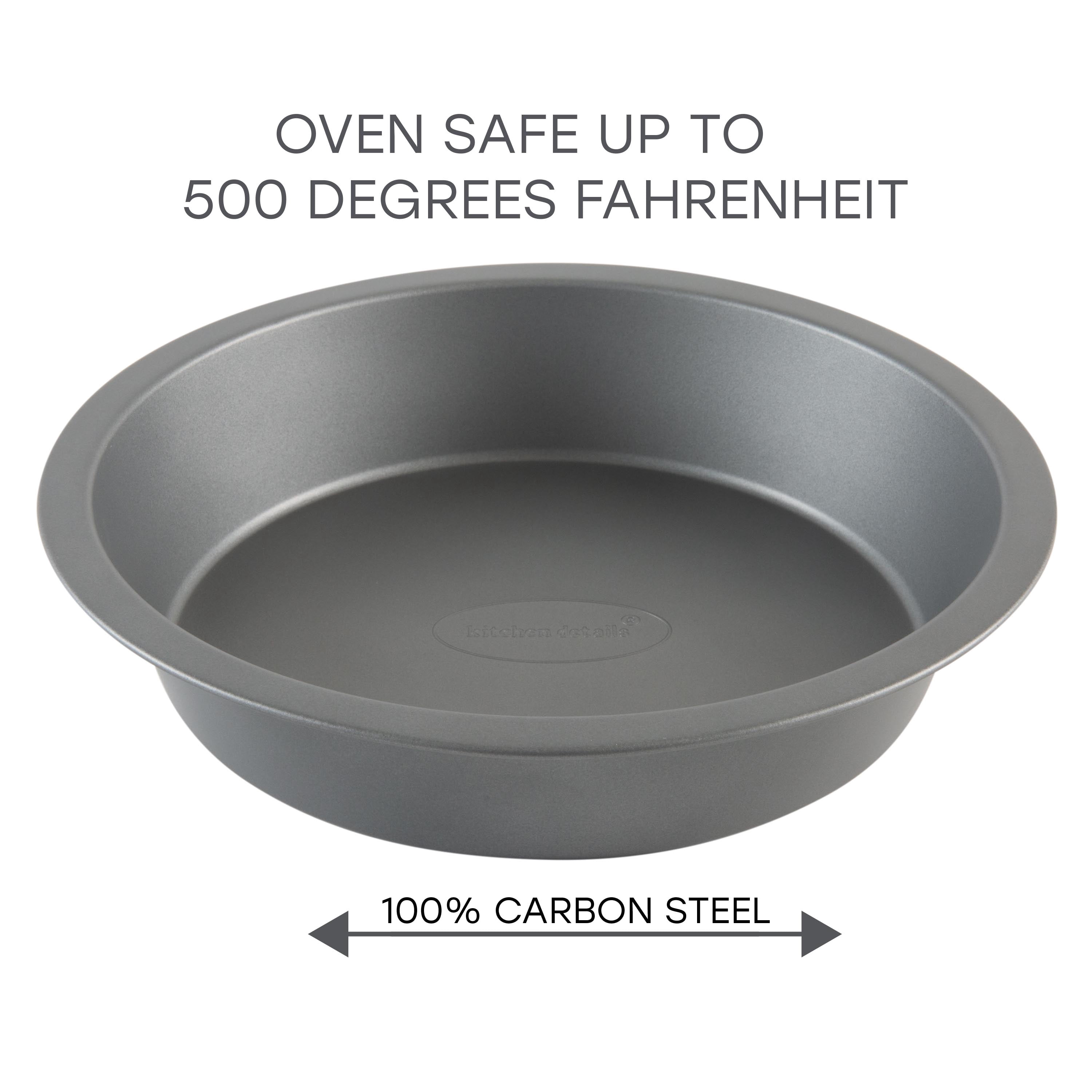 Kitchen Details 9.5 inch Round Carbon Steel Cake Pan