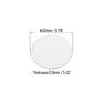 thumbnail image 2 of Uxcell 20mm Resistant Tamper Aluminum Foil Cap Liner Induction Heat Sealing for PET Bottle 75 Pack, 2 of 5