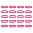 thumbnail image 1 of 100Pcs Silicone Rubber Bands Non-slip 4 Inch Flat for Books, Pink, 1 of 6