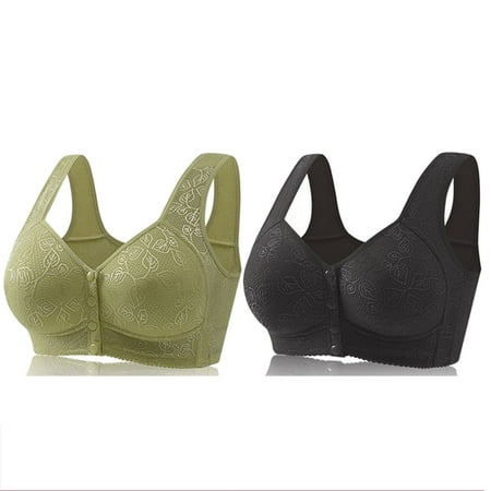 Black of Friday Deals!Clearance Staron 2PC Everyday Bras Women  Womens Bras No Underwire Comfort Bras Comfortable Wireless Bras Stretch Breathable Bra Push up Bras