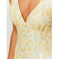 thumbnail image 4 of Vestido largo Realtix elegante de encaje floral con cuello en V sin espalda, 4 of 6