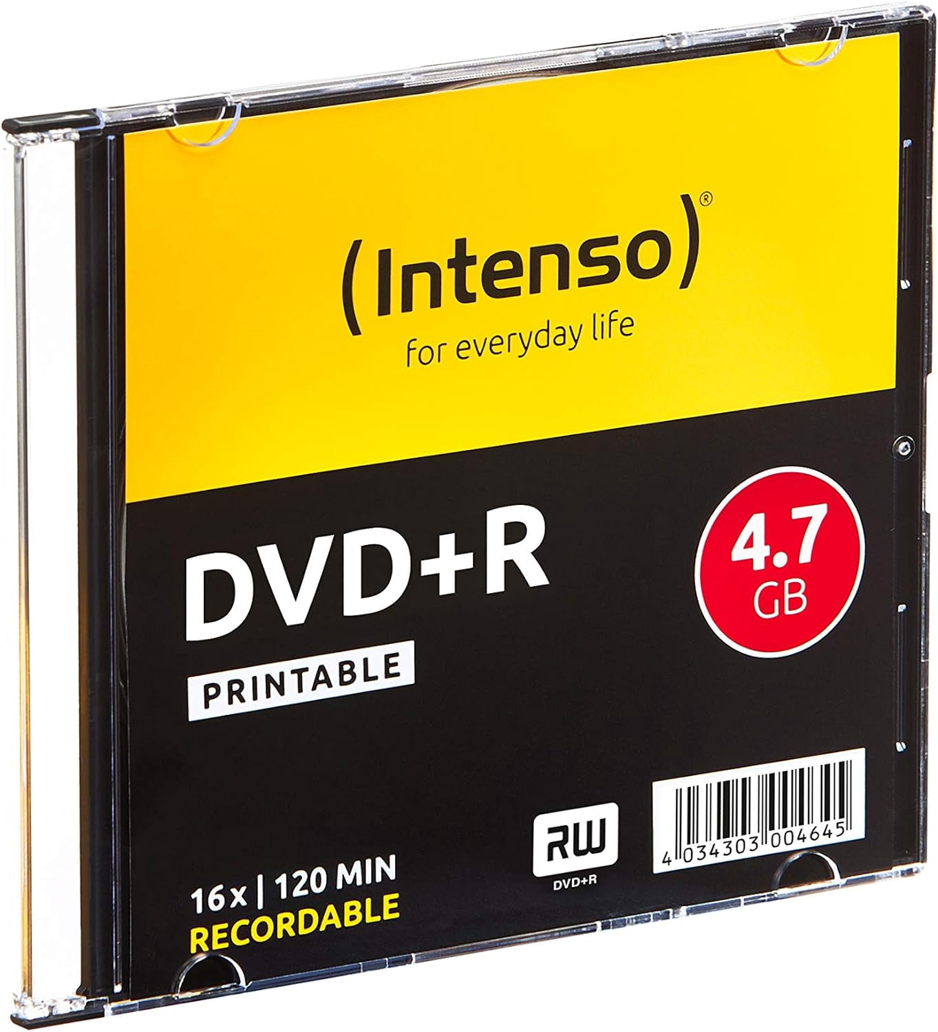 Intenso 4811652 DVD + R Blank Discs 16x Speed 4,7GB 10er Spindel (DVD)