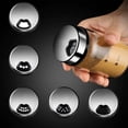 thumbnail image 4 of Spice Jars with Shaker lids Adjustable,Transparent Borosilicate Glass Spice Shaker Jar with Measurement Mark,Stainless Steel Lid Seasoning Container for Salt Pepper Herb BBQ Spices Storage, 4 of 5