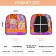 thumbnail image 3 of Pioneer Flower Seat Covers for Dining Room Chairs Set Of 4,Stretch Printed Washable Chair Seat Cover with Elastic Ties and Button,Removable Waterproof Couch Cushion Covers, 3 of 6