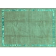 thumbnail image 1 of Ahgly Company Indoor Rectangle Abstract Turquoise Blue Modern Area Rugs, 7' x 10', 1 of 4