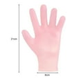 thumbnail image 6 of Tnobhg 2 Pairs Moisturizing Gloves Waterproof Reusable Leakproof Elastic Repairing Softening Dry Cracked Hands Women Lotion Gel Spa Gloves, 6 of 8