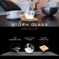 thumbnail image 3 of Predictor del tiempo Storm Glass FOXKEY de 19 cm con base de madera, 3 of 7