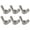 Style A, variant on 6pcs Wing Nuts Resistant Nut Heavy Duty Fasteners set for Builders