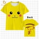 thumbnail image 2 of Camiseta de Pokémon para niños y niñas, camisa con estampado 3d de Pikachu, manga corta, informal qym unisex, 2 of 2