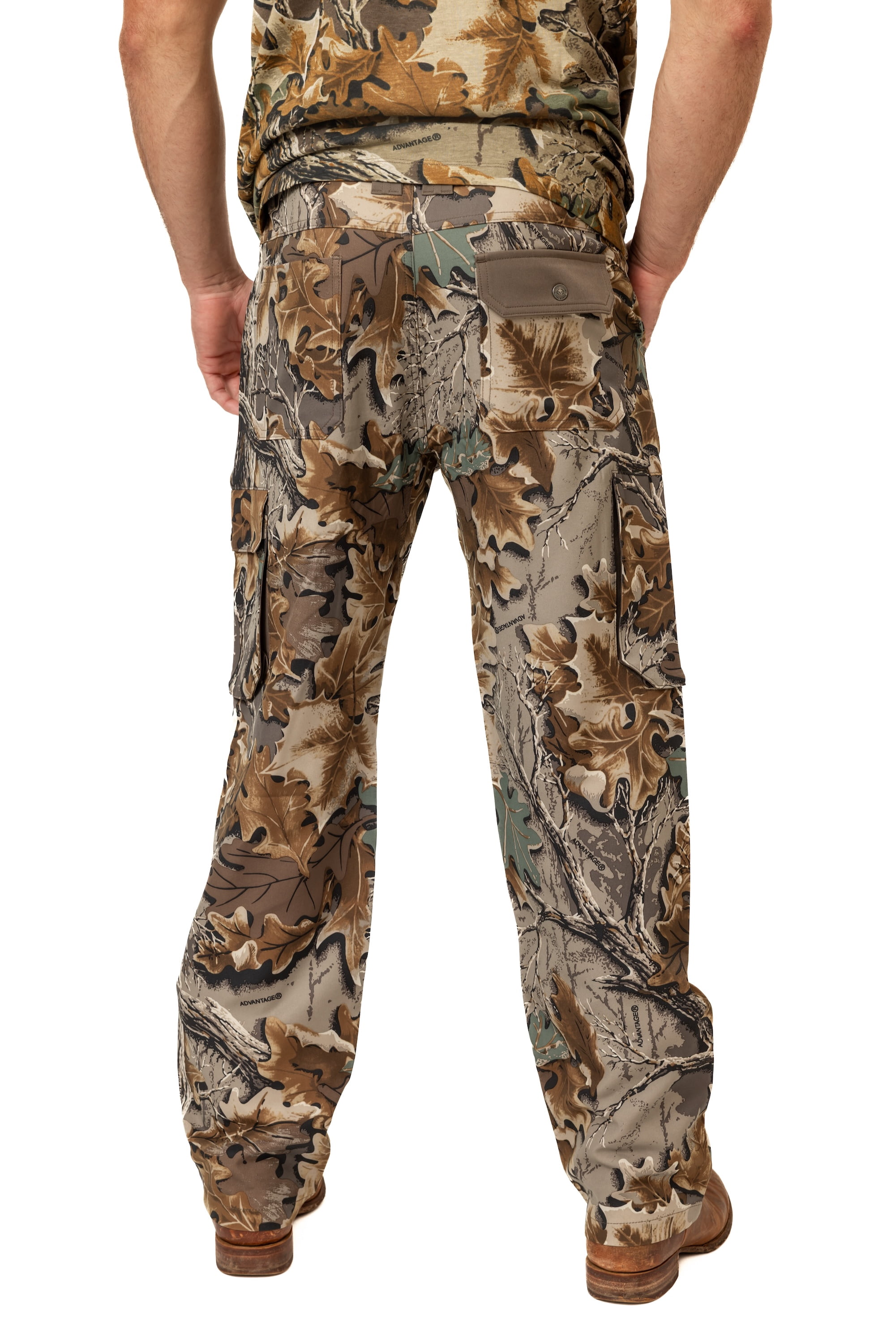 Realtree Men's All-Season Hunting Cargo Pants – Advantage Classic Camo, Stretch Fabric, 6 Pockets, Sizes S–5XL