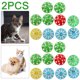 thumbnail image 1 of 20 Piezas Bolas Con Forma Campana para Gatos Pelota Juguete Color Aleatorio 4cm Interior, 1 of 5