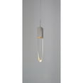 thumbnail image 3 of Design Living Chrome Single Pendant Lighting With A Clear Iceberg Crystal, 3 of 3