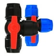 thumbnail image 6 of 1/2" 3/4" 1" 2" 3 Way Plastic Ball Valve,T-type PE Fast Connection Pipe Quick Union 20/25/32/40/50/63mm ,Solid Connection, 6 of 6