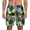 thumbnail image 3 of Uemuo Football Pattern Mens Swim Trunks Quick Dry Board Shorts with Mesh Lining, Stretch Beach Shorts Quick Dry No-Chafing Board Shorts-Large, 3 of 9