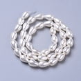 thumbnail image 3 of Polished Shell Pearl Beads Strands Teardrop White 8~9x6~7mm Hole: 0.8mm 40pcs/strand 15.7 inch(40cm) diy, 3 of 3