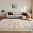thumbnail image 4 of Jamfeel Vintage Rugs Soft Floral Area Rug Boho Carpet for Living Room Bedroom Home Decor,5'x8',Light Yellow, 4 of 7