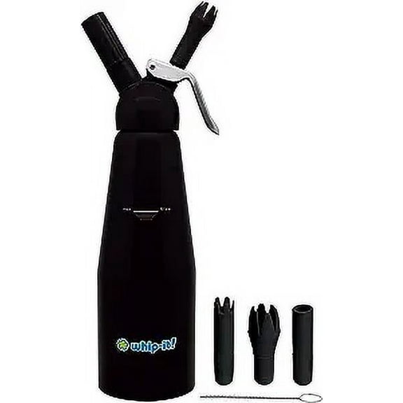 1L Whip-It! Armor Dispenser, Black