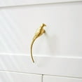 thumbnail image 3 of ABPETE Cabinet Knobs Brass Bird Shape Drawer Pull Sealing Glaze Single-Hole Handle Door Knob Magpie Dresser Knob 2Pcs Right, 3 of 9