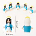 thumbnail image 2 of Figuras ARCHCRTC Pequeña Virgen María, 100 unidades, PVC, azul, 2 of 6