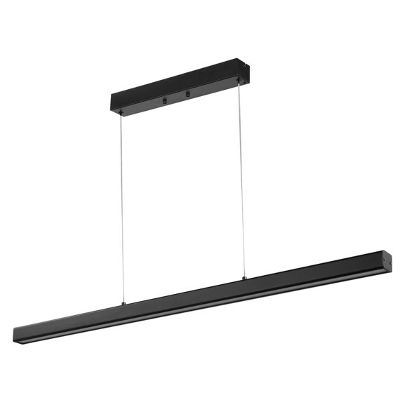 STAWAY Dimmable 20W Linear Pendant Light - Adjustable 3 Color Temperatures, Modern LED Chandelier for Kitchen, Dining, Living Room - 47in Stylish Fixture
