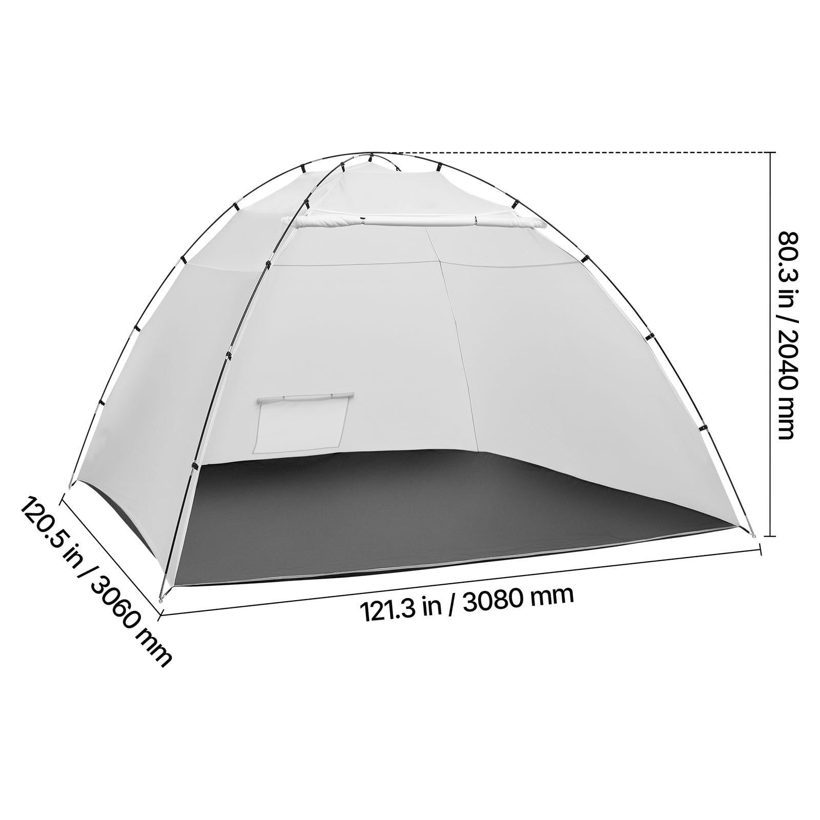 Portable Paint Booth Tent 116.14x114.96x79.53 Inch Large Spray Shelter with Built-in Floor Mesh Screen Oxford Painting Station for Furniture