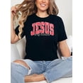 thumbnail image 1 of Christian Valentine T-shirt, Retro Love Valentine Vibes Hearts, Jesus Is My Valentine Bible Verse TrCamisetas para mujer, lindas camisetas con estampado gráfico, de manga corta, estilo casual, para ve, 1 of 6