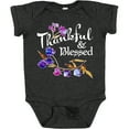 thumbnail image 3 of Inktastic Thankful and Blessed Inspirational Saying with Flowers Boys or Girls Baby Bodysuit, 3 of 5