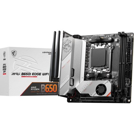 UPC: 0824142301029 | MSI MPG B650I EDGE WIFI AM5 AMD B650 SATA 6Gb/s DDR5 Ryzen 7000 Mini ITX Motherboard