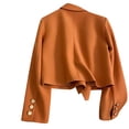 thumbnail image 6 of Aofany Plus Size Blazer Fashion Solid Long Sleeve Suit Open Front Lapel Dressy Cardigan Jacket Work Office Coat, 6 of 8