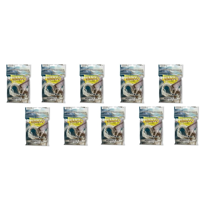 10 Packs Dragon Shield Perfect Fit Clear Inner Sleeves Standard