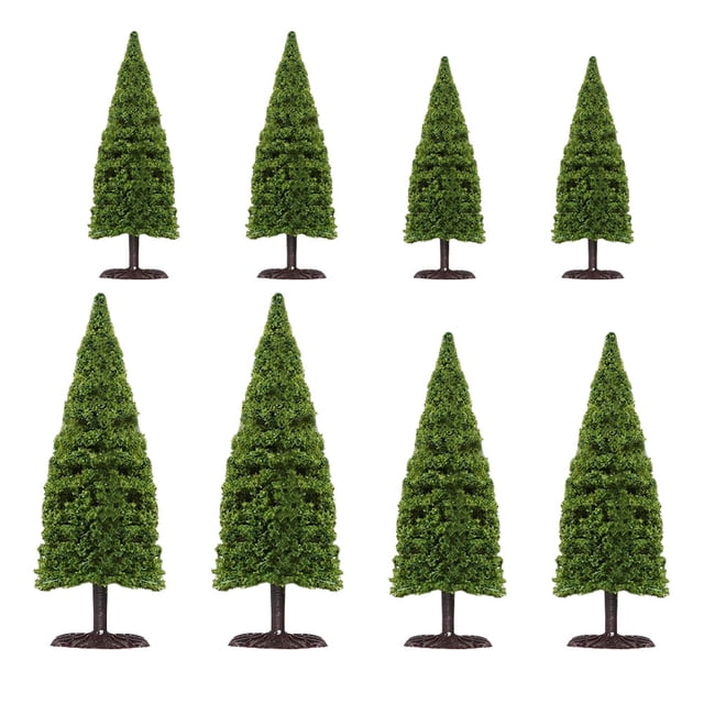 EeaseMX micromodelos de árboles en miniatura para proyectos de manualidades de bricolaje con paisajes de bosque.