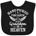 thumbnail image 3 of Inktastic Handpicked for Earth by My Grandpa in Heaven Angel Wings Boys or Girls Baby Bib, 3 of 4
