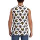 thumbnail image 4 of Fotbe Bulldog Sunglasses Face Men's Camiseta sin Mangas Estampada para Hombres, Playera Casual para Gimnasio, Entrenamiento, Playa-X-Large, 4 of 7