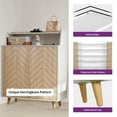 thumbnail image 5 of 5-Tier Shoe Cabinet Modern Shoe Storage Organizer with Doors for Entryway Closet, 5 of 7
