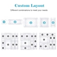 thumbnail image 6 of LeaderPro 13 Pcs Clear Drawer Organizer Plastic Trays with 5 Sizes, 6 of 8