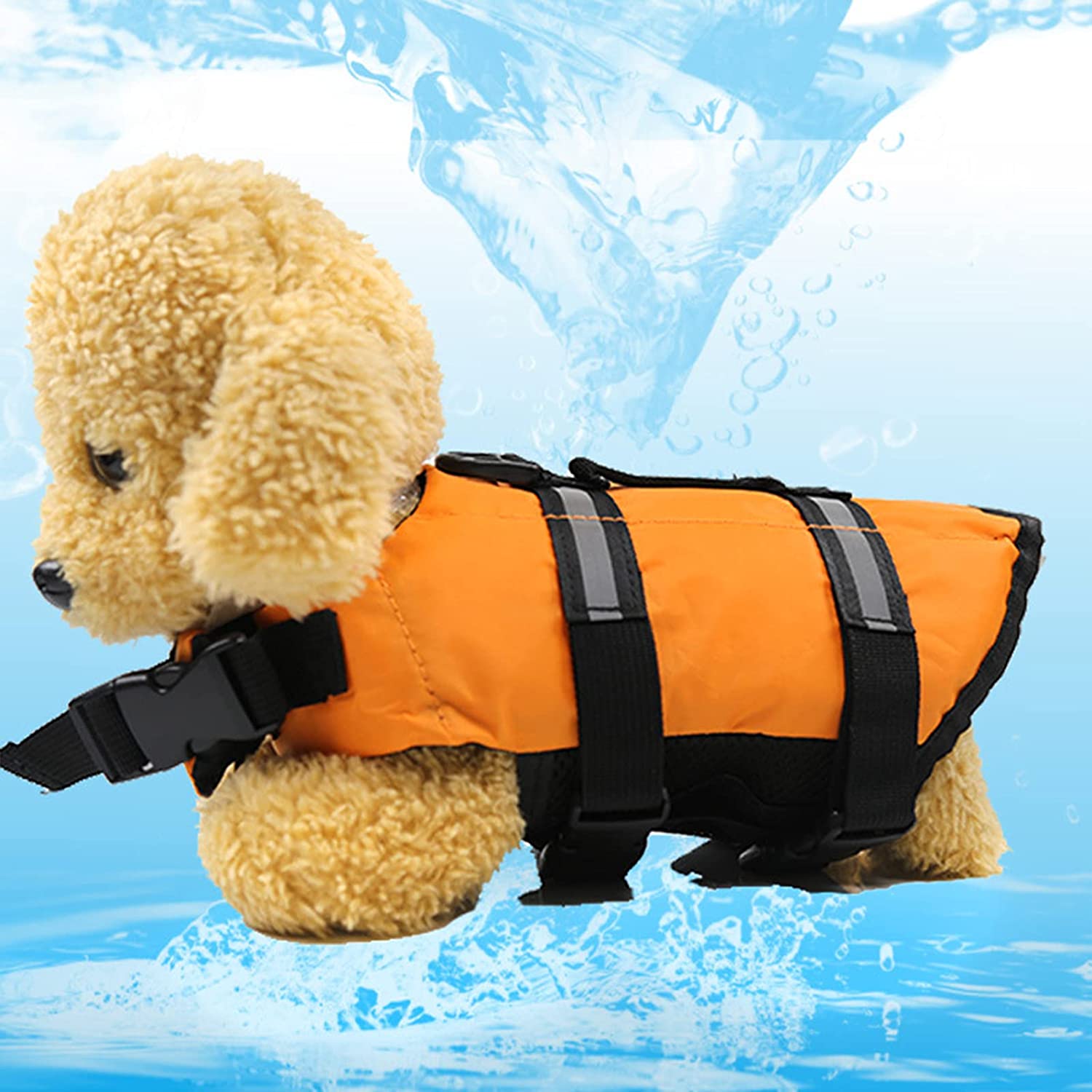 Dog Life Jacket Pet Floatation Life Vest Dog Lifesaver Preserver