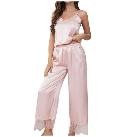 

AIMAOMI Women Nightgown Sets Lingerie Satin Lingerie Nightie Slips Sleep Sets Slips Sleepwear Pajama Sets H