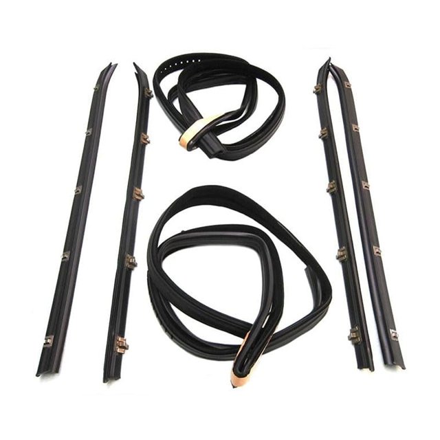 Fairchild Automotive KG1009-6 Glass Run Channel Kit (Rear Inner & Outer Belt Weatherstrip Kit, Complete, Driver Side & Passenger Side)