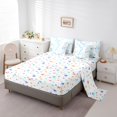 thumbnail image 5 of jejeloiu Chic Bow Knot 7pcs Bedding Comforter Set,Cute Cartoon Bow Queen Bedding Sets,Blue Bowtie Pattern Queen Sheet Sets For Girl,Super Cozy Room Decor Reversible, 5 of 8