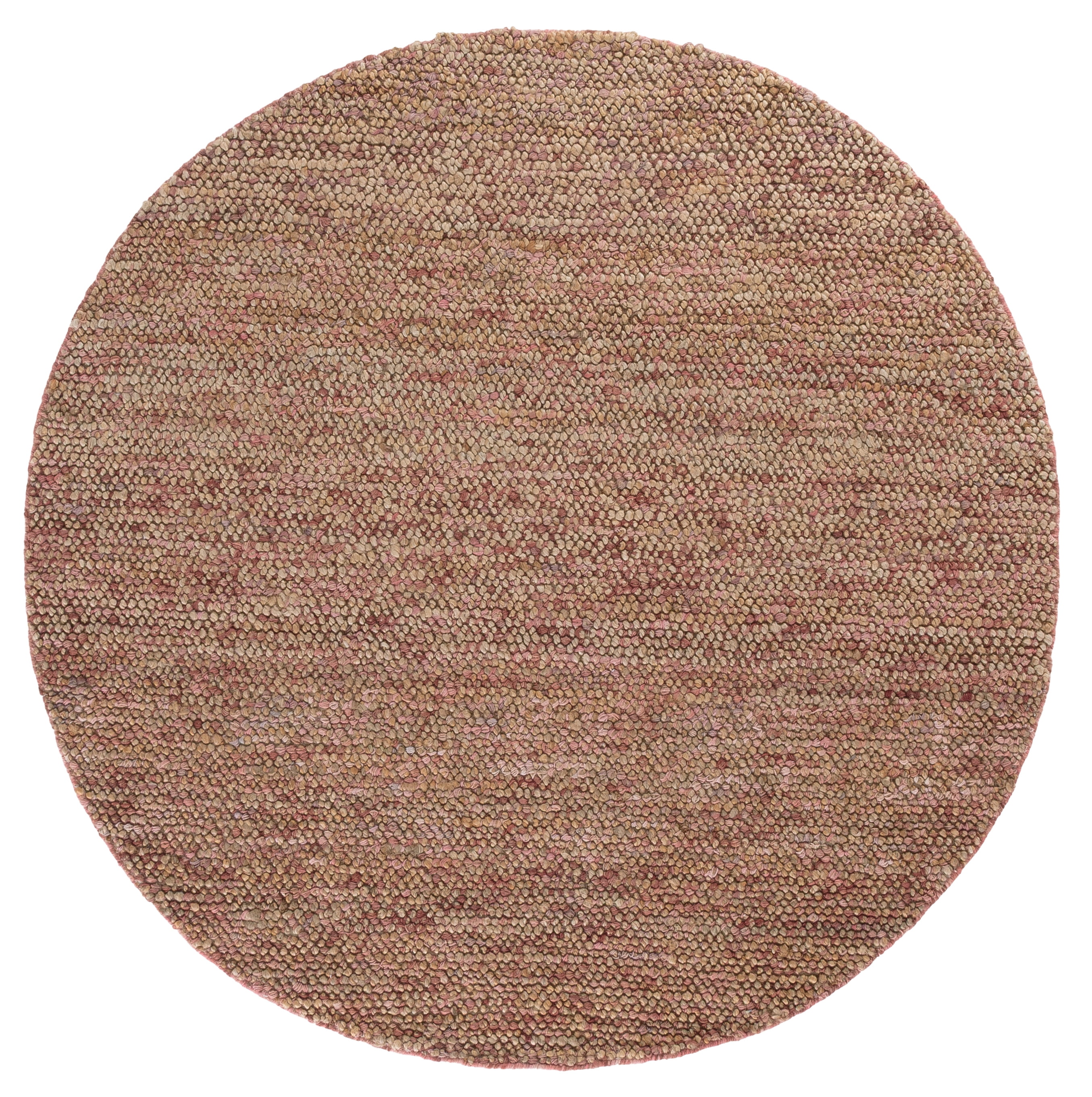 Safavieh Bohemian Martha Solid Area Rug, Natural/Pink, 6' x 6' Round