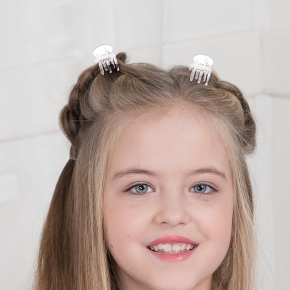 FOLOYORI Mini Octopus Hair Clip 36 Pcs Pearlescent Jaw Clips Plastic Hair Claws For Women Girls