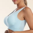 thumbnail image 2 of Eashery Women's Plus Active Seamless Core Sports Bra Womens Cotton Underwear Light Blue L, 2 of 5