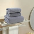 thumbnail image 6 of Velvet Spun Bath Towel Set – 3-Piece Highly Absorbent Towels for Spa, Gym, Bathroom (Soft, Multiple Colors), 6 of 7