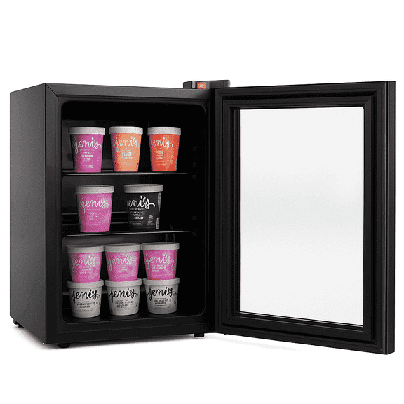 ADT 2.1 Cu ft Countertop Mini Display Freezer with Glass Door
