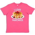 thumbnail image 3 of Inktastic I Love Pancakes with Cute Stack of Pancakes Youth T-Shirt, 3 of 5