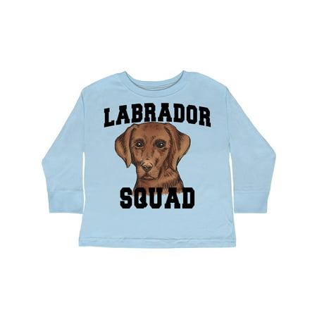 

Inktastic Dog Labrador Squad Gift Toddler Boy or Toddler Girl Long Sleeve T-Shirt