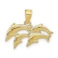thumbnail image 1 of FB Jewels 10K Yellow Gold Dolphin Charm, 1 of 3