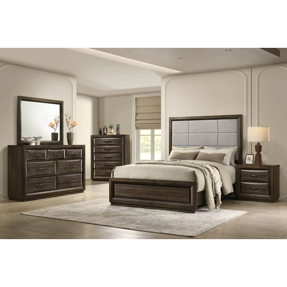 Coaster Atlas 5-Piece Queen Bedroom Set, Dark Oak